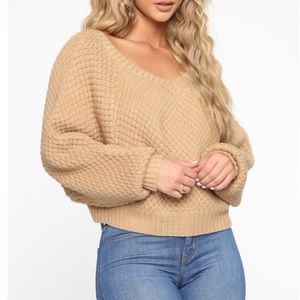 Long sleeve knit sweater